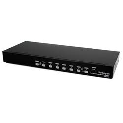 Rackmonterad 1U DVI USB KVM-switch med 8 portar