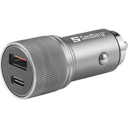 Sandberg Car Charger 1xQC3.0+1xUSBC 48W