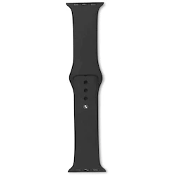 eSTUFF Silicone Strap for Apple Watch 44 mm, svart