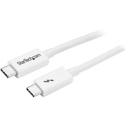 Thunderbolt 3-kabel - 20 Gbps - 2m - Vit - Thunderbolt, USB och Displayport-kompatibel