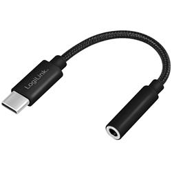 LogiLink ljudkabel, USB-C hane till 4-pol 3.5 mm hona