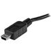 USB OTG-kabel - Micro USB till Mini USB - M/M - 20 cm