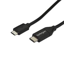 USB-C till Micro-B-kabel - M/M - 2 m - USB 2.0