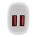 USB-billaddare med 2 portar - 24 W/4,8 A - Vit