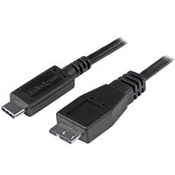 USB-C till Micro-B-kabel - M/M - 0,5 m - USB 3.1 (10 Gbps)