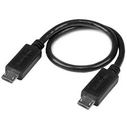 USB OTG-kabel - Micro USB till Micro USB - M/M - 20 cm