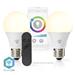 Nedis SmartLife LED-lampa, 2-pack, E27, 9 Watt