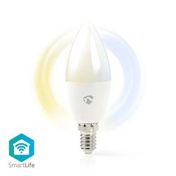 Nedis SmartLife LED-lampa, Varm/Kallvit, E14, 4.9 Watt