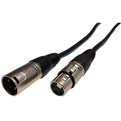 MicroConnect XLR-kabel, 3-pol hane till hona, 20 meter