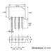 Likriktarbrygga RS402, 100 Volt 4 Ampere