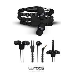 WRAPS Natural In-Ear Headphone med mikrofon, ebony